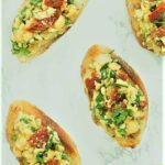 Chickpea Bruschetta with Sun-dried Tomatoes