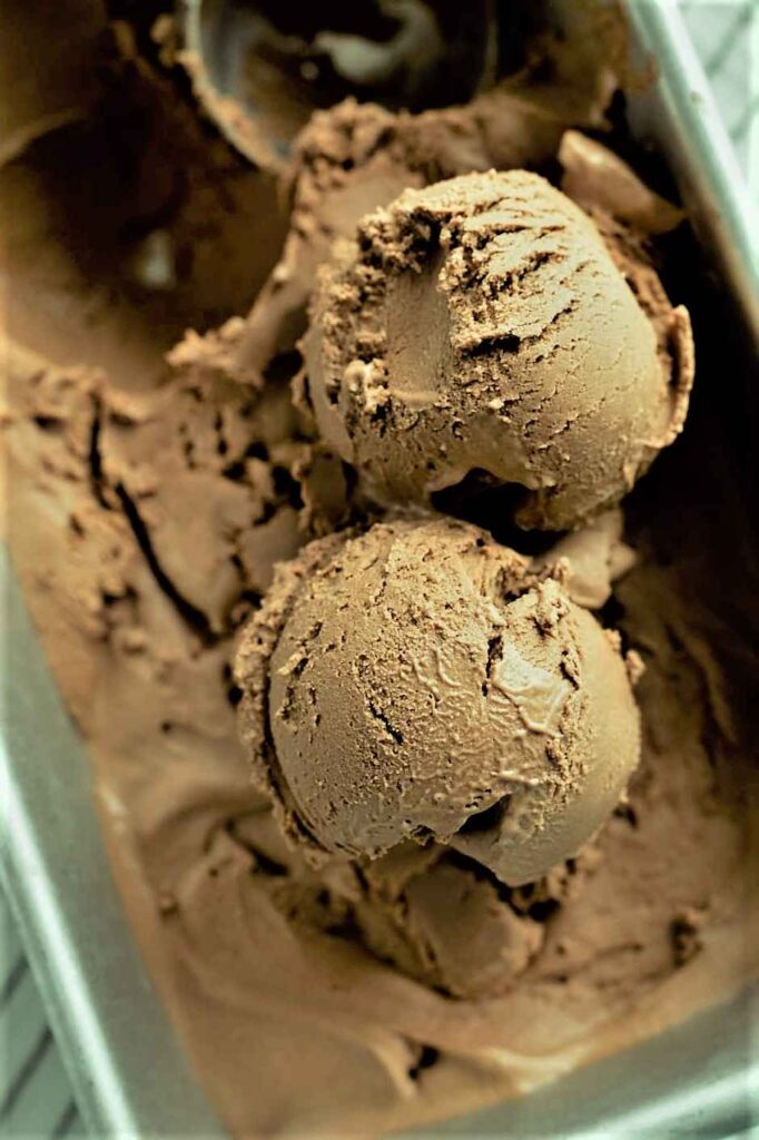 Chocolate Chickpea Ice Cream