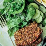 Lentil Walnut Mushroom Loaf with Butter Bean Curry