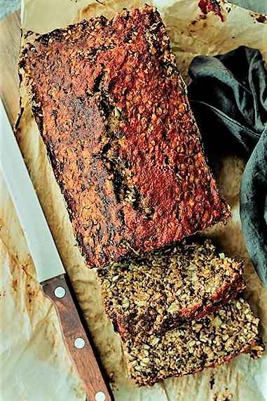 Lentil Walnut Mushroom Loaf