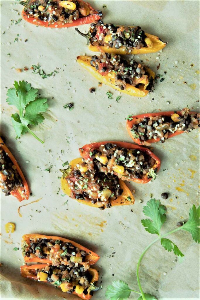 Lentil-stuffed-mini-peppers-italian-stuffed-peppers