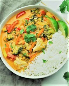 Sticky-rice-with-one-pot-thai-curry-recipe