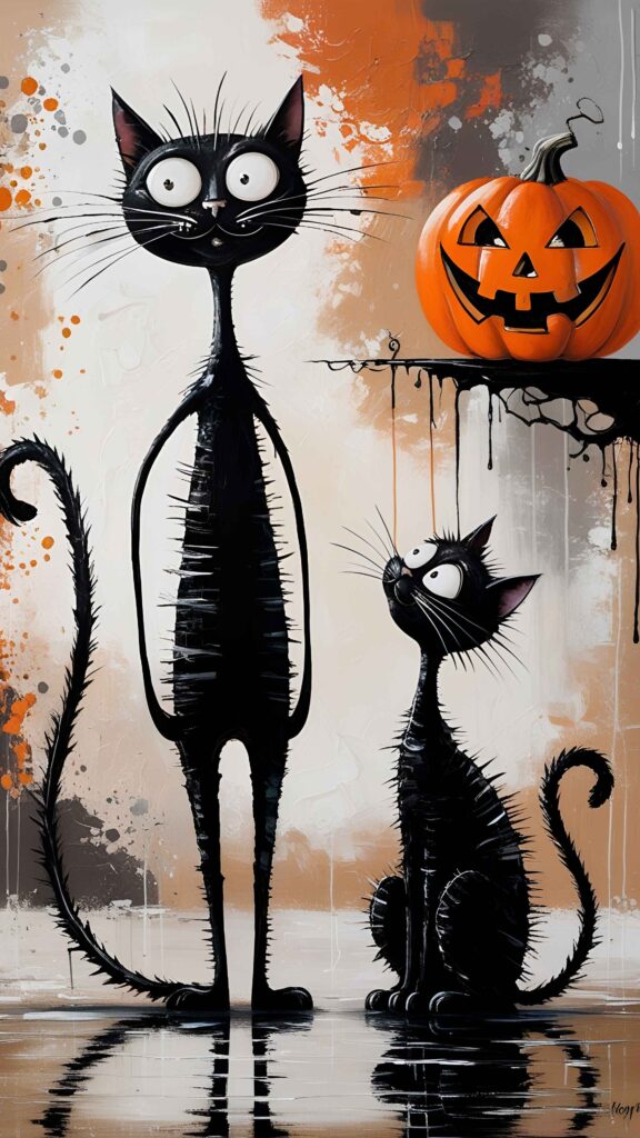 Halloween wallpaper IPhone HD - Halloween Cat Wallpaper